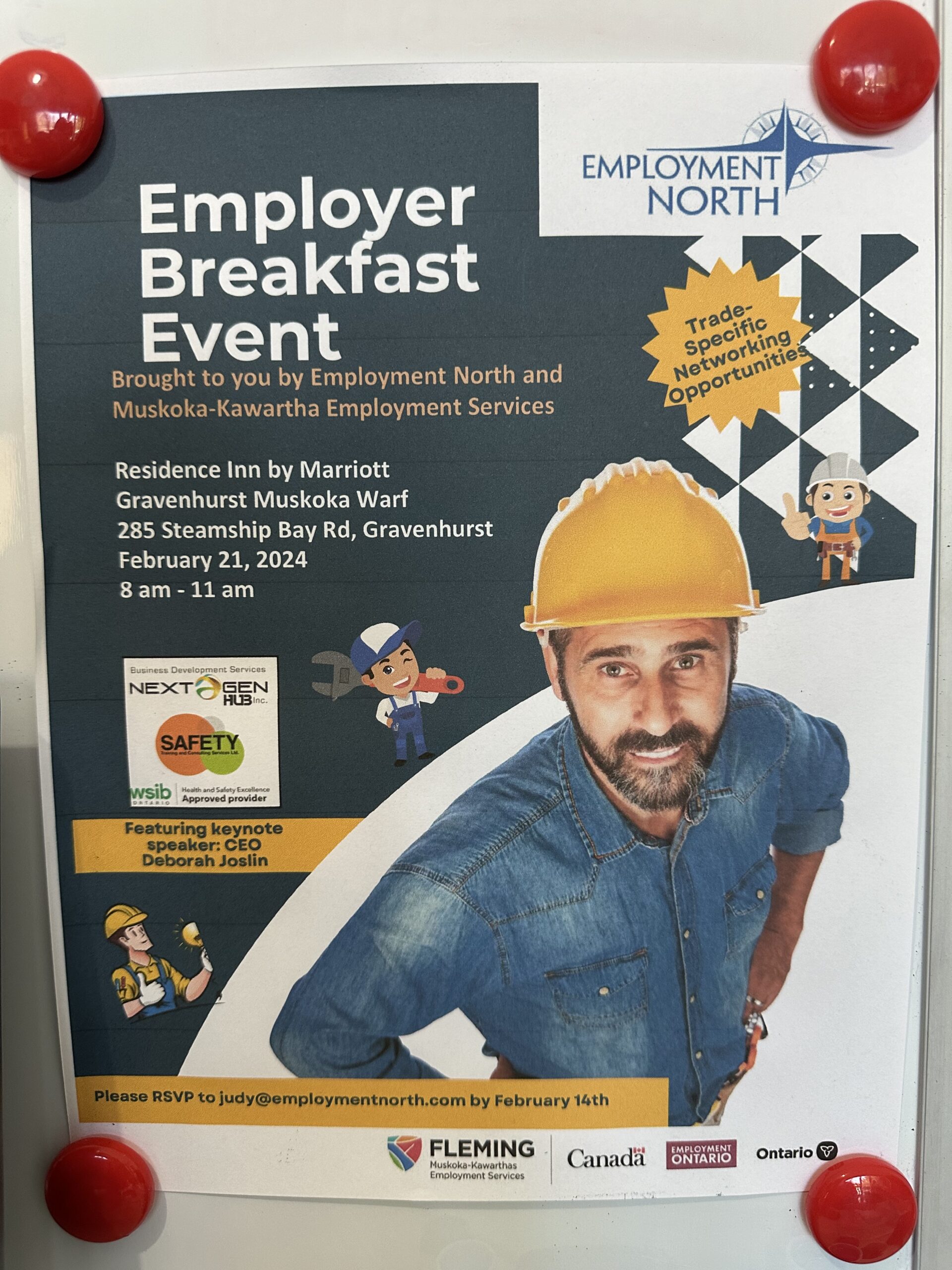 Employer Breakfast Event poster